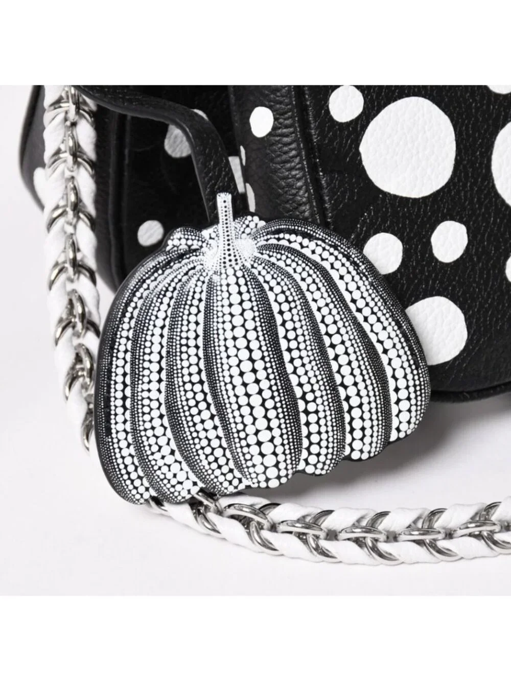 Louis Vuitton Multi Pochette Accessoires Shoulder Bag Black Silver Yayoi Kusama
